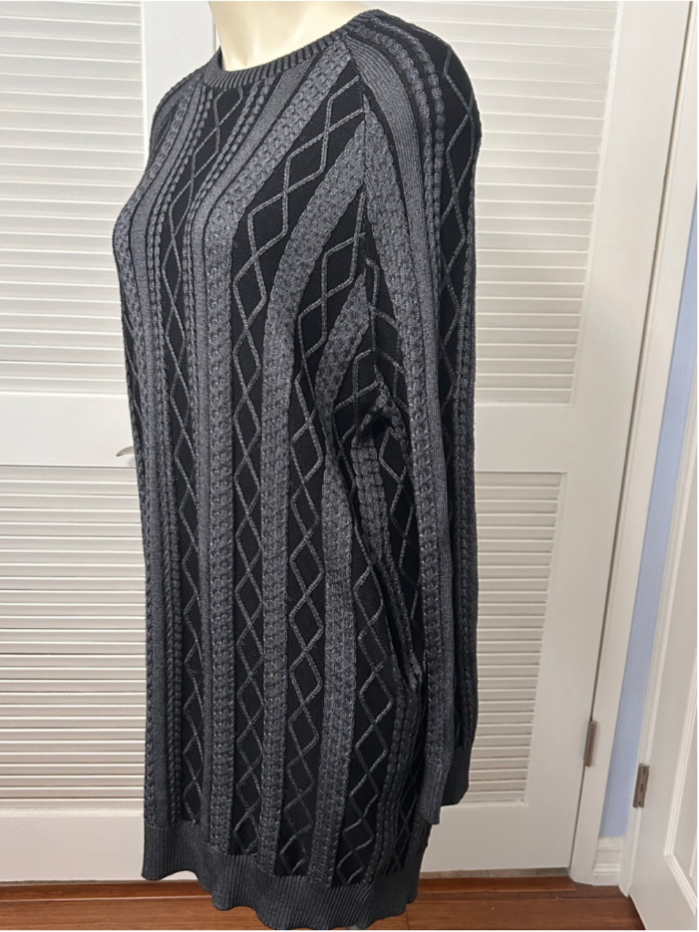 ATM Anthony Thomas Melillo Cable Knit Sweater Dress Tunic M NWT - Picture 10 of 13